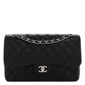 Chanel Caviar Quilted Jumbo Double Flap Black