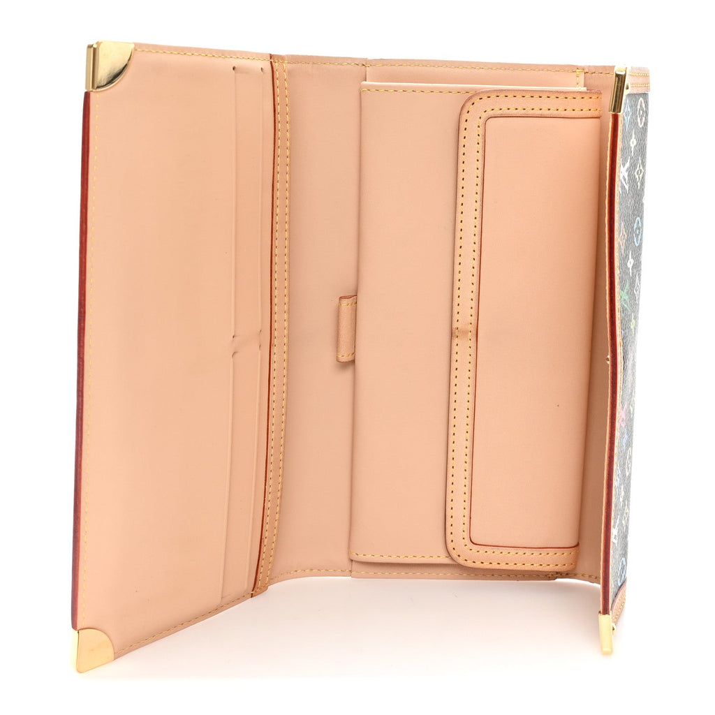 Louis Vuitton Monogram Multicolor Porte Tresor International Wallet Black