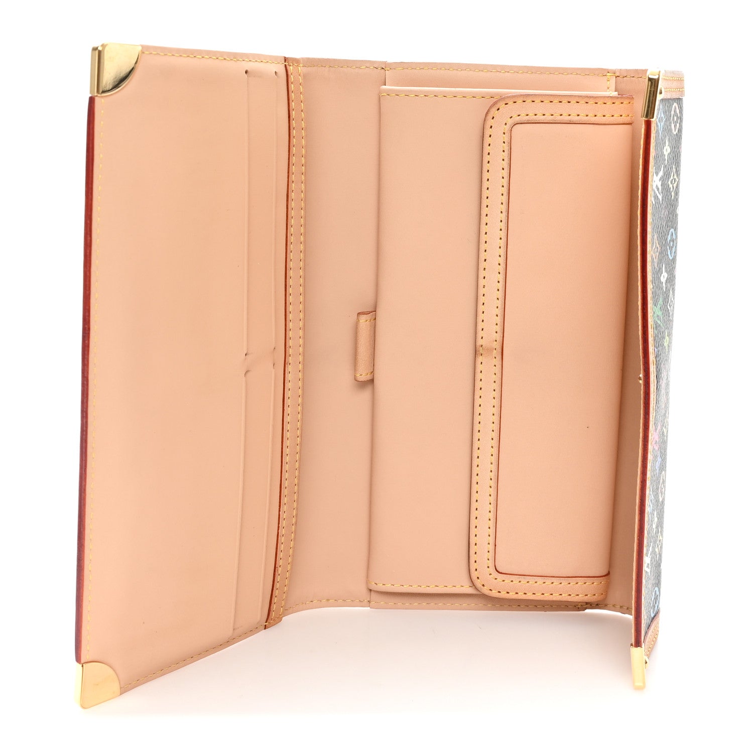 Louis Vuitton Monogram Multicolor Porte Tresor International Wallet Black