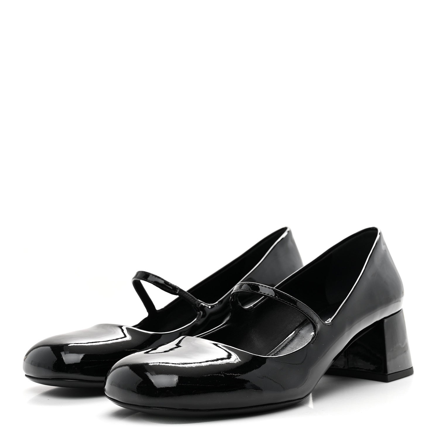 Prada Patent Mary Jane 45mm Pumps 38.5 Black