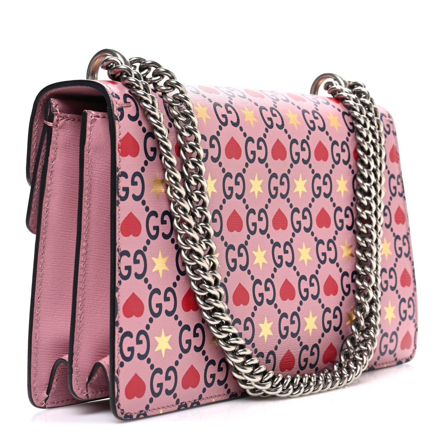 Gucci Calfskin Valentine's Day Exclusive Small Dionysus Bag Pink
