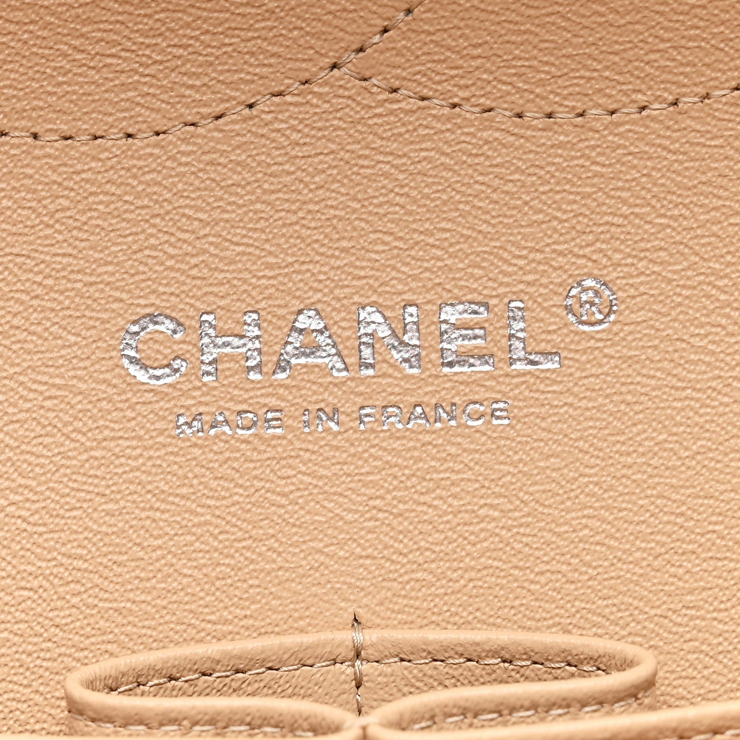 Chanel Caviar Quilted Jumbo Double Flap Beige Clair