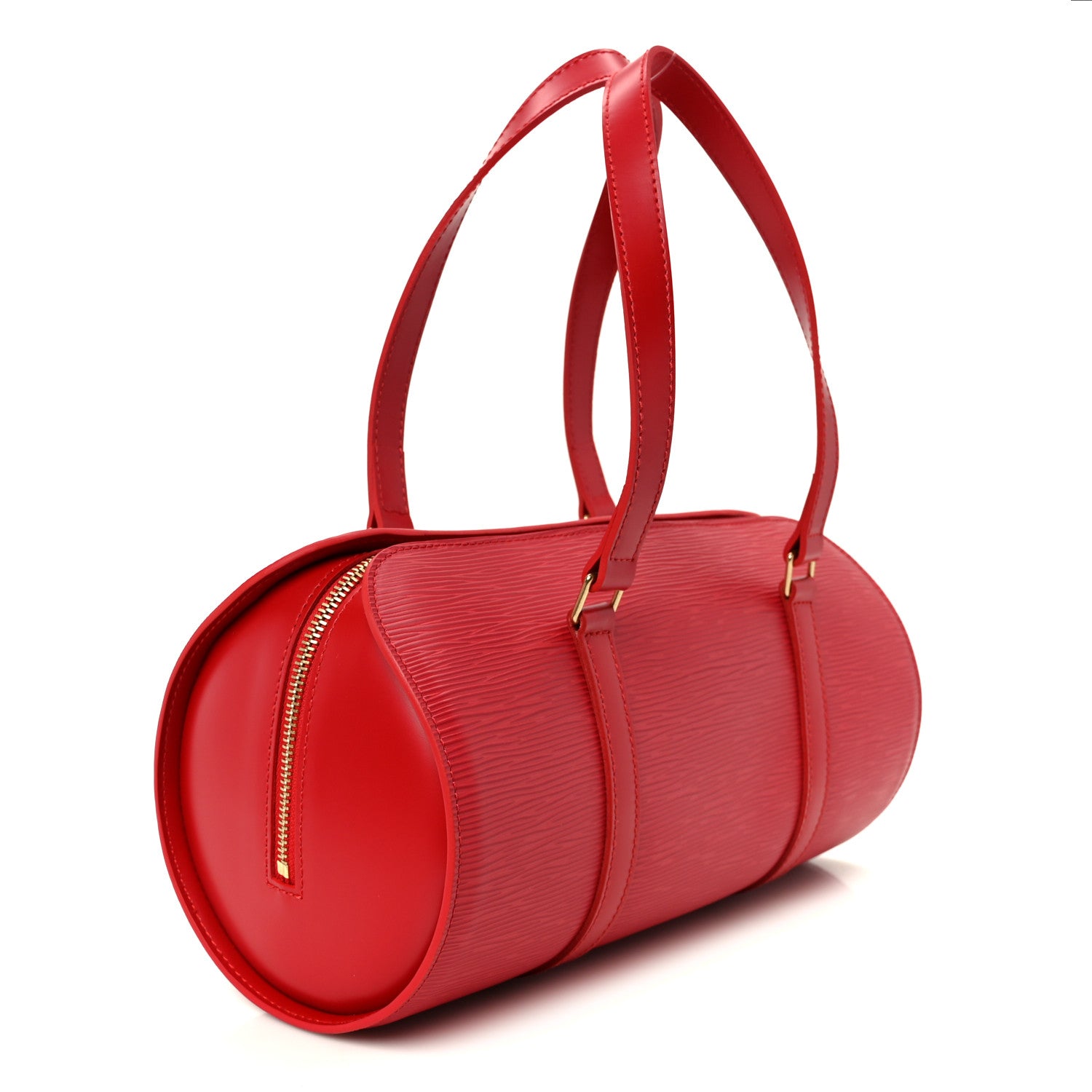 Louis Vuitton Epi Soufflot Castillan Red