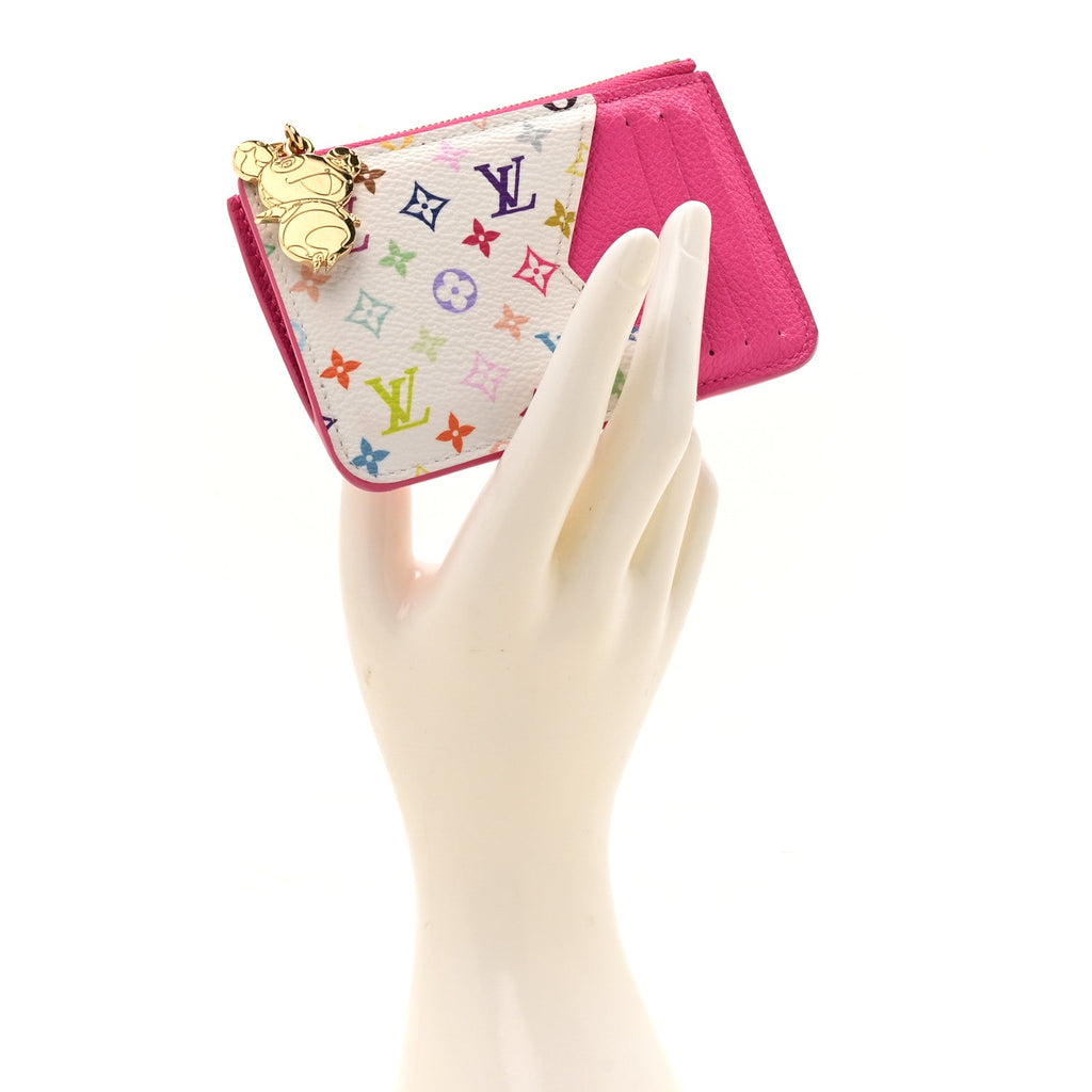 Louis Vuitton LV X TM Monogram Romy Card Holder Kawaii Pink