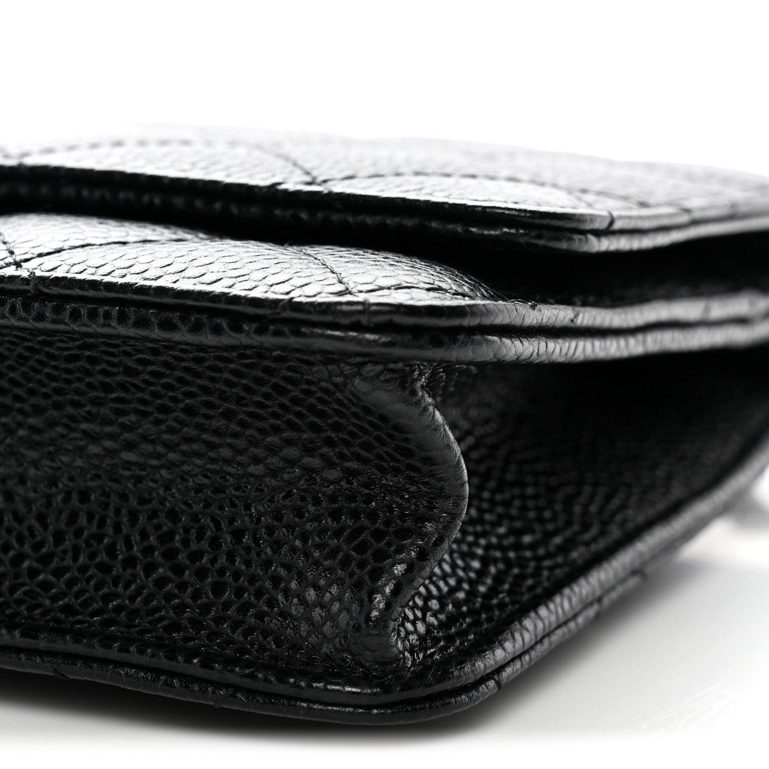 Chanel Caviar Quilted Wallet on Chain WOC Black