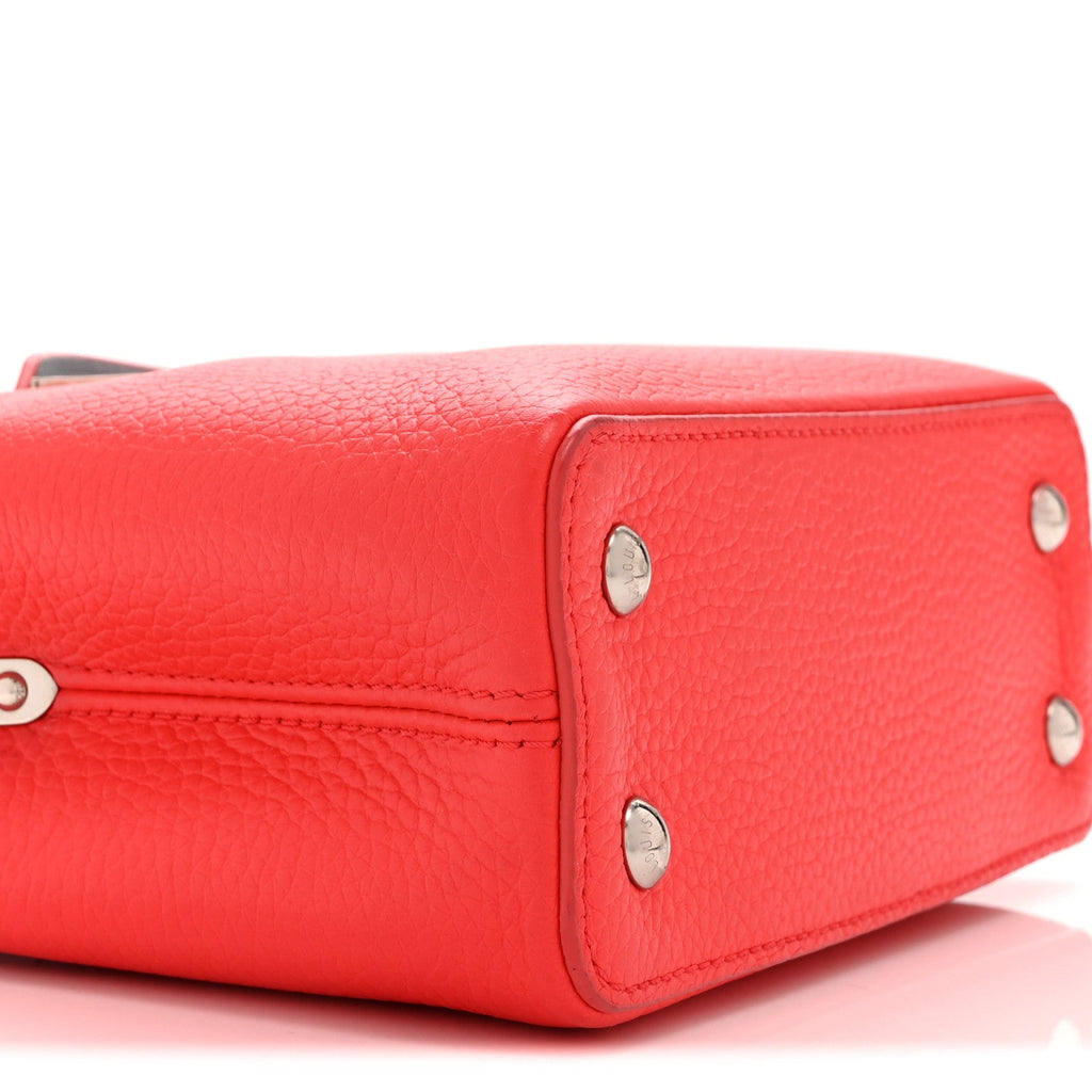 Louis Vuitton Taurillon Capucines Mini Coral Olympe Blue