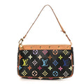 Louis Vuitton Monogram Multicolor Pochette Accessories Black