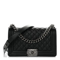 Chanel Caviar Quilted Medium Boy Flap Black