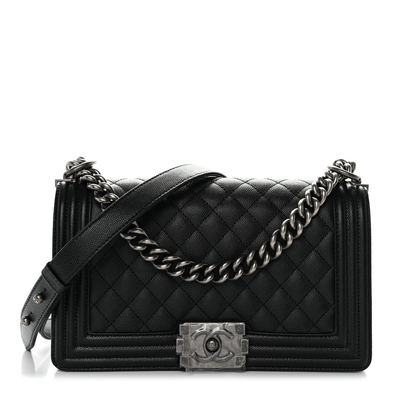 Chanel Caviar Quilted Medium Boy Flap Black