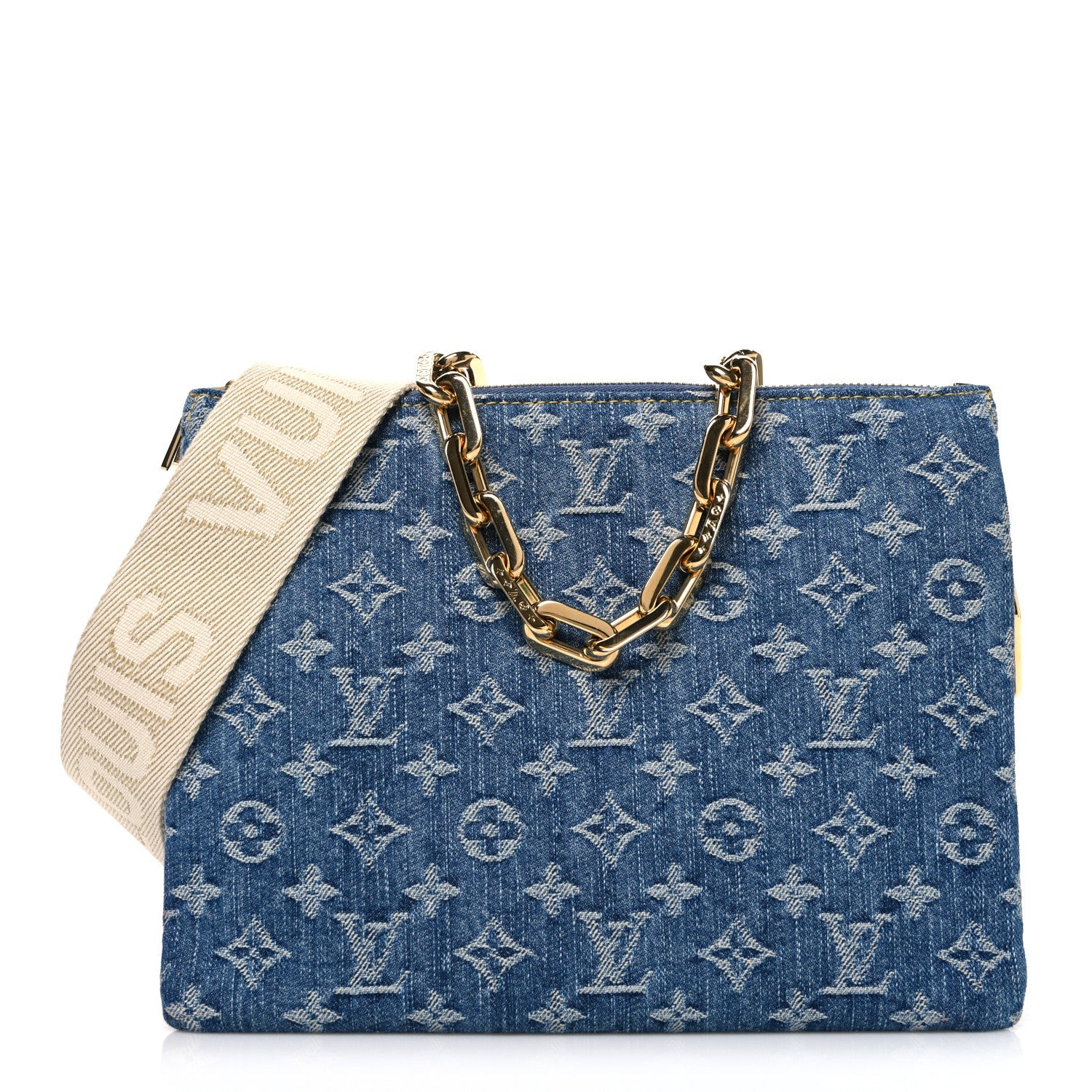 Louis Vuitton Monogram Denim Coussin PM Blue