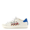 Gucci X DISNEY Calfskin Miro Soft Donald Duck Womens Ace Sneakers 37 White Bright Splash