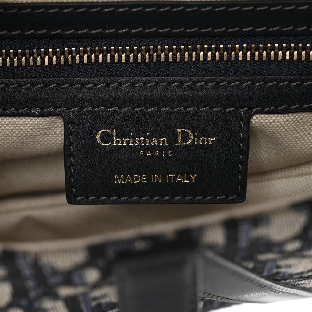 Christian Dior Oblique Saddle Bag Blue
