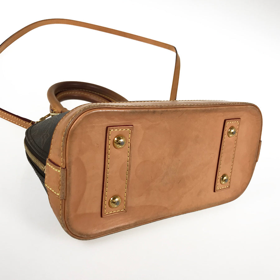 LOUIS VUITTON Monogram Alma BB M53152 Hand bag