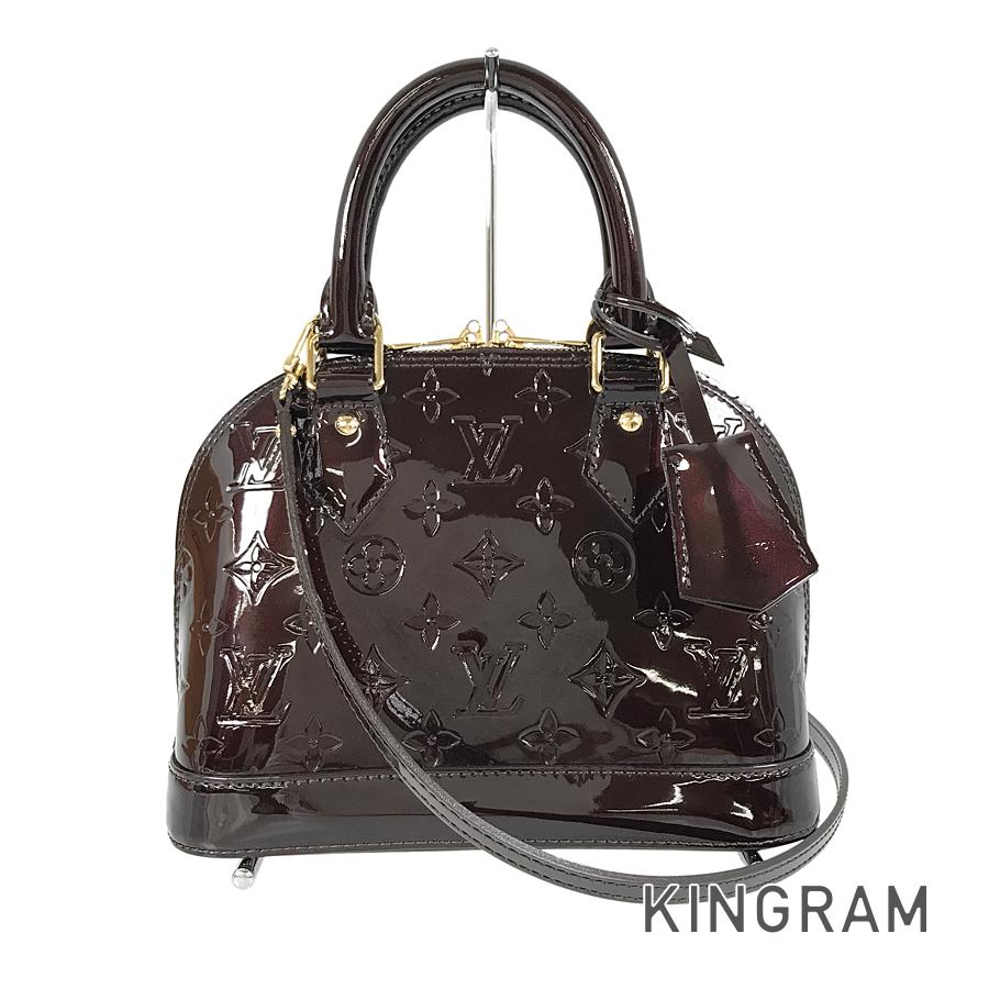 LOUIS VUITTON Monogram Vernis Alma BB M91678 Hand bag