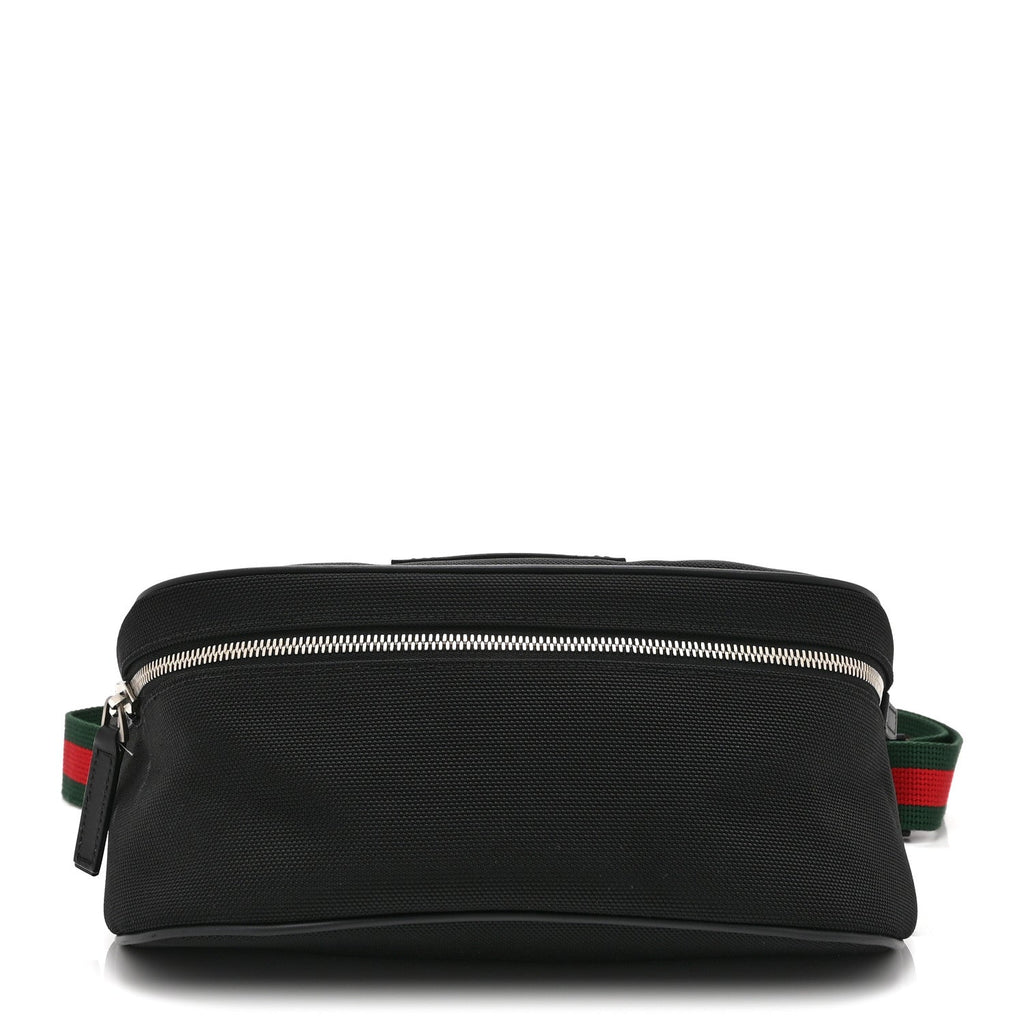 Gucci Techno Canvas Web Large Belt Bag Black