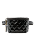 Chanel Patent Calfskin Quilted Waist Belt Bag 70 28 Black