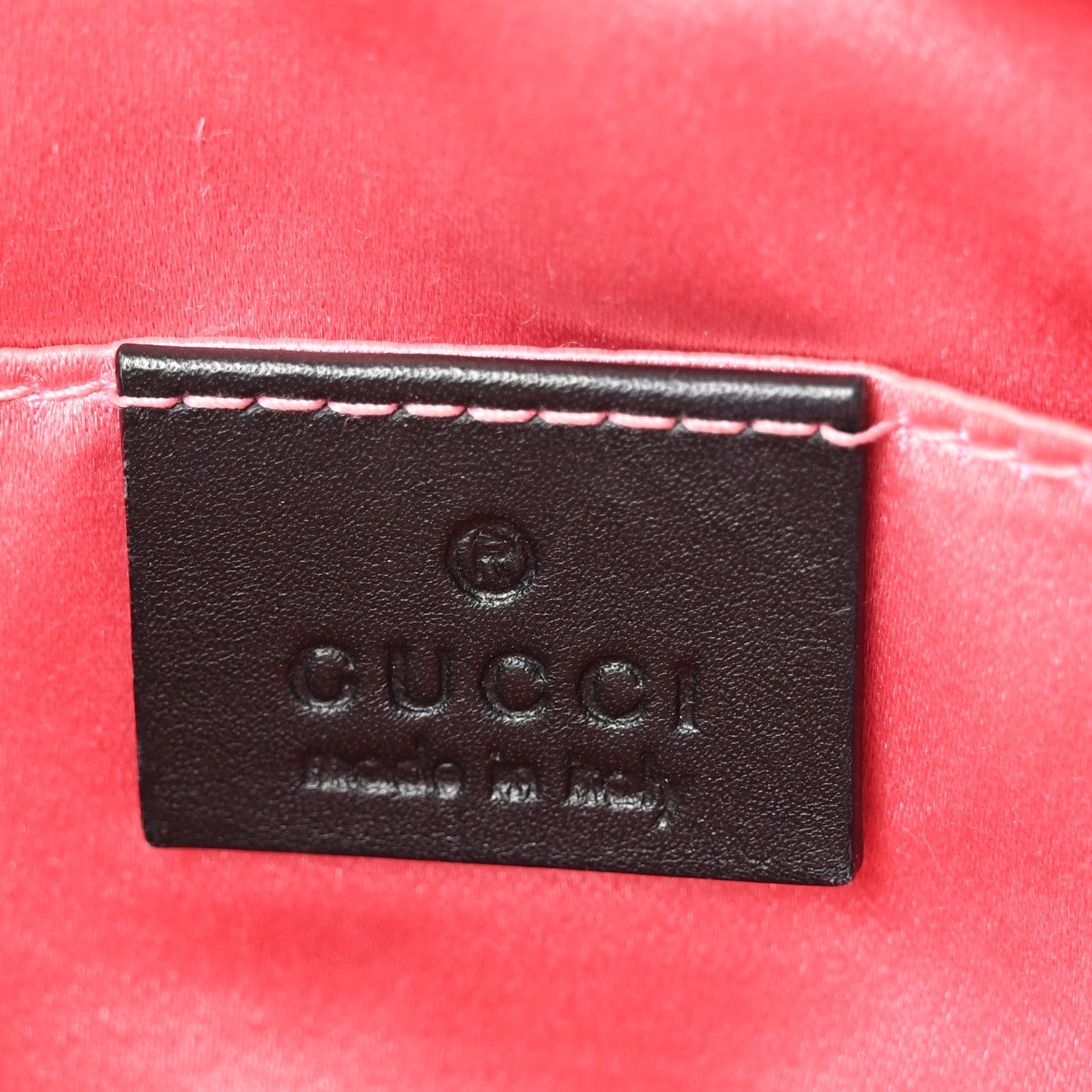 Gucci Calfskin Matelasse GG Marmont Belt Bag 85 34 Black White