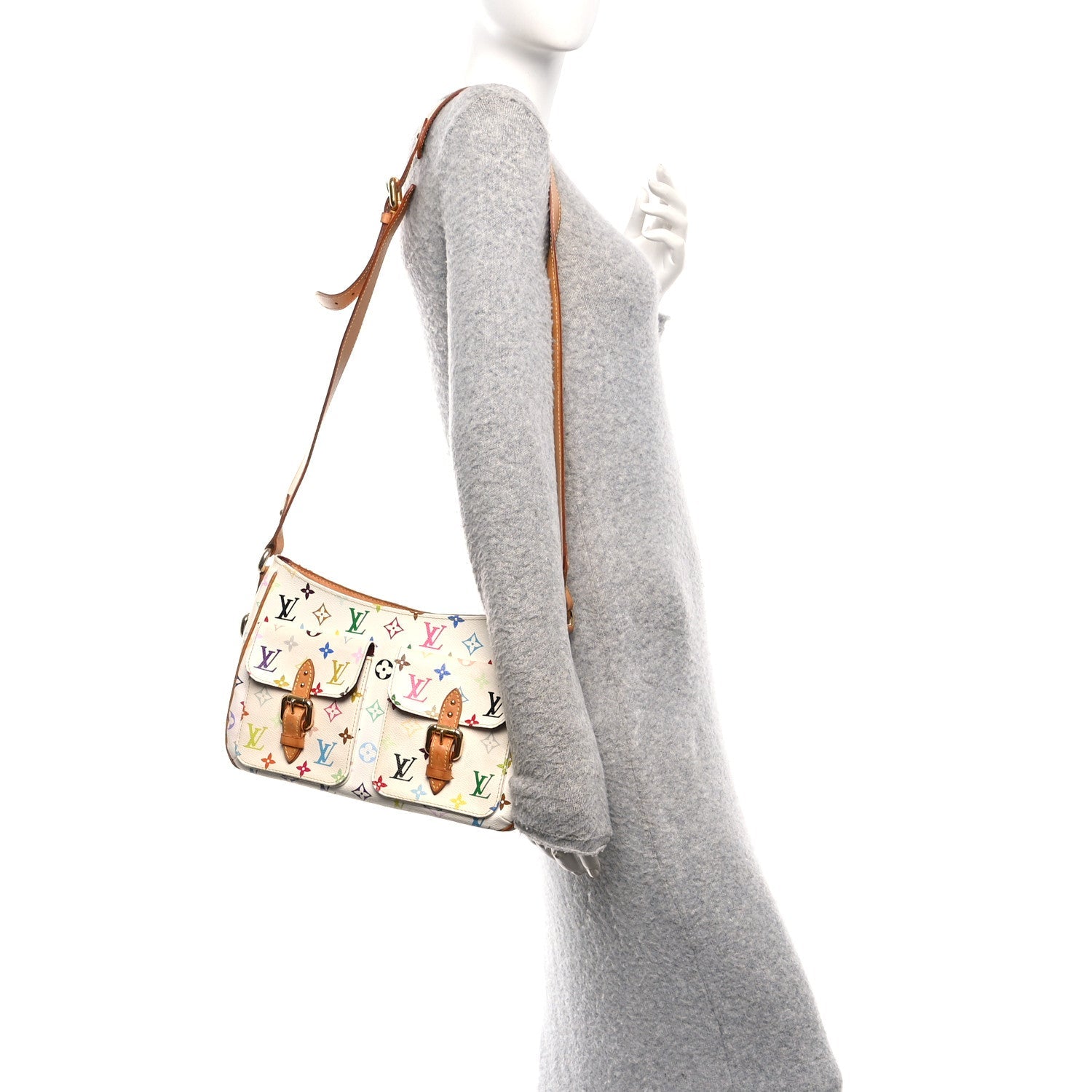 Louis Vuitton Monogram Multicolor Lodge GM White