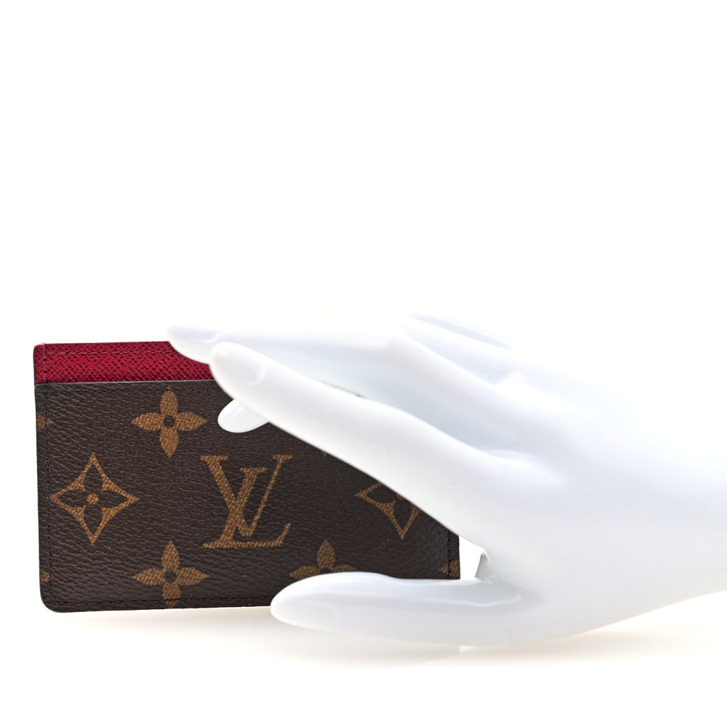 Louis Vuitton Monogram Card Holder Fuchsia