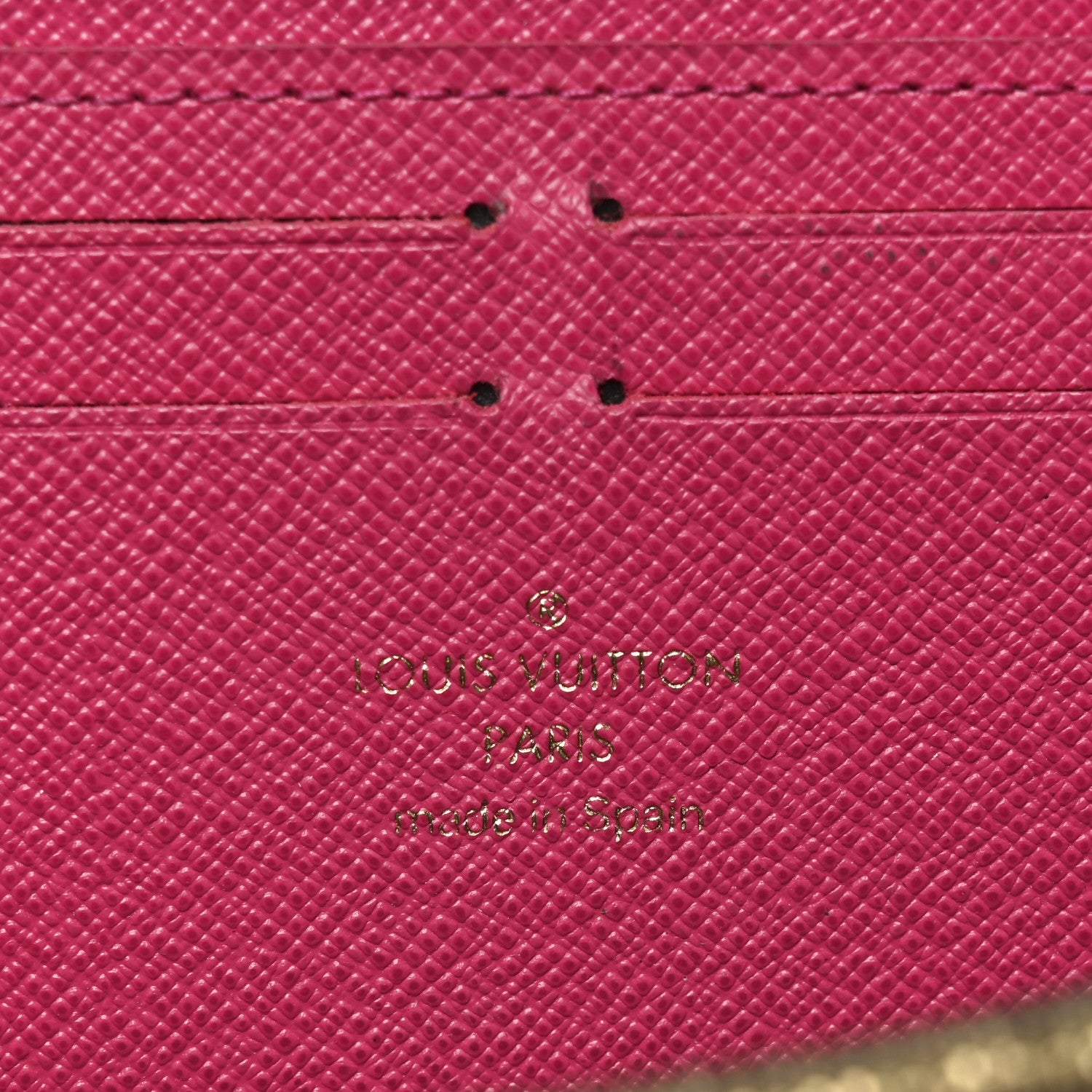 Louis Vuitton Monogram Clemence Wallet Fuchsia