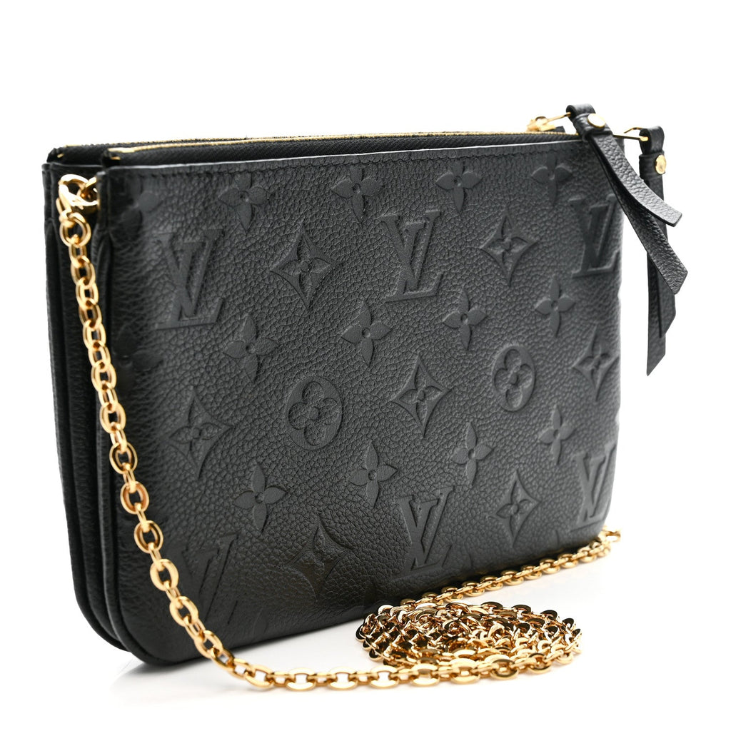 Louis Vuitton Empreinte Double Zip Pochette Black