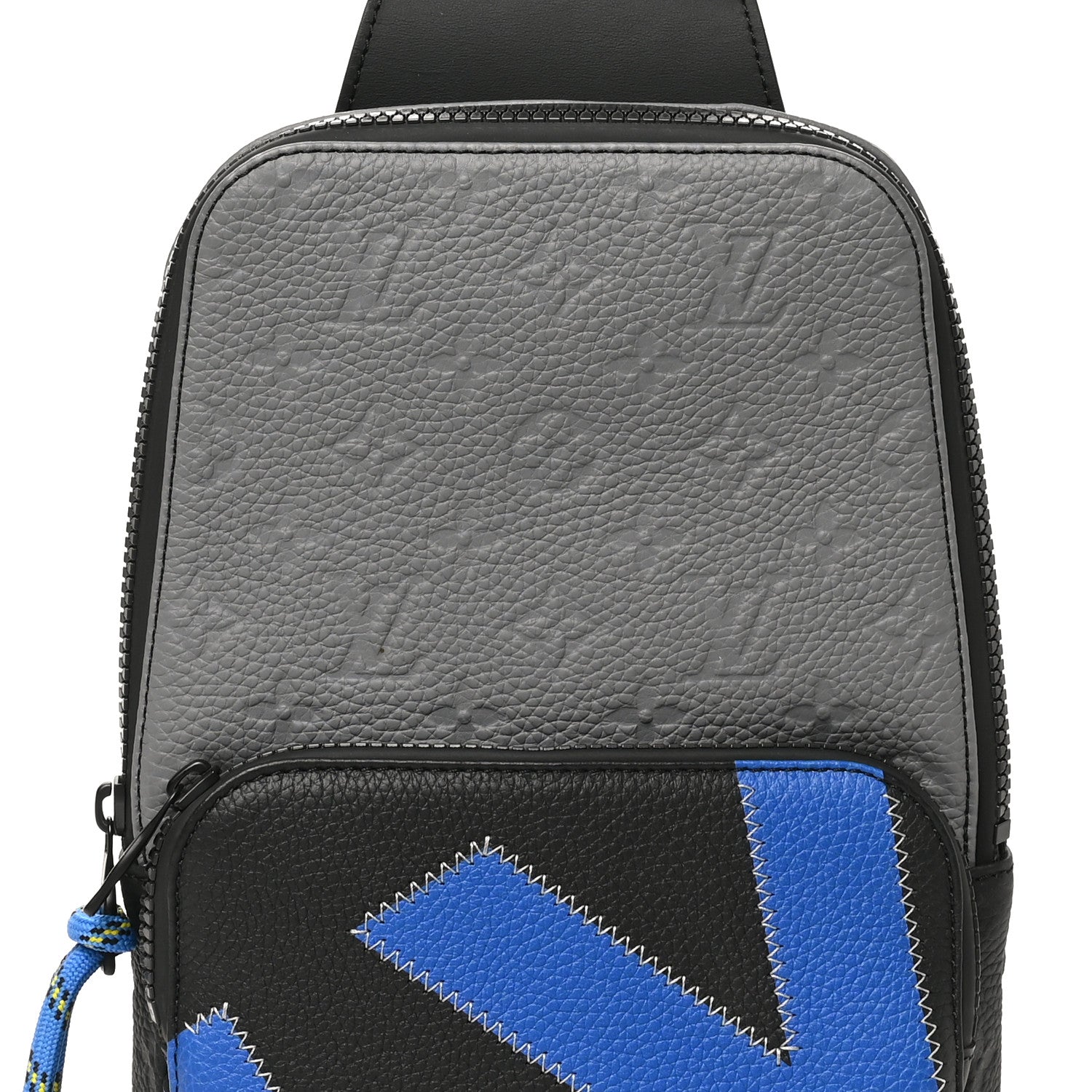 Louis Vuitton Empreinte Avenue Sling Bag Grey Blue