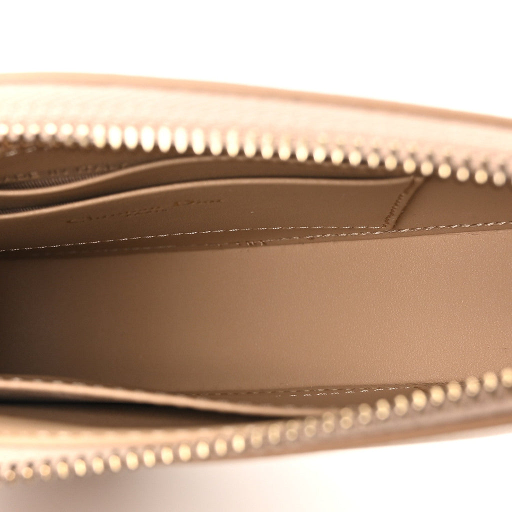 Christian Dior Goatskin Saddle Rodeo Pouch Biscuit