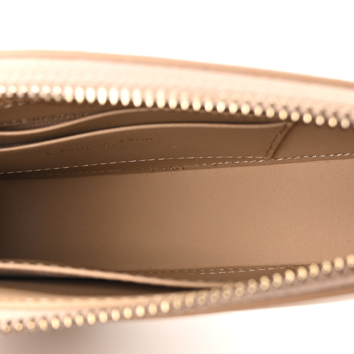Christian Dior Goatskin Saddle Rodeo Pouch Biscuit