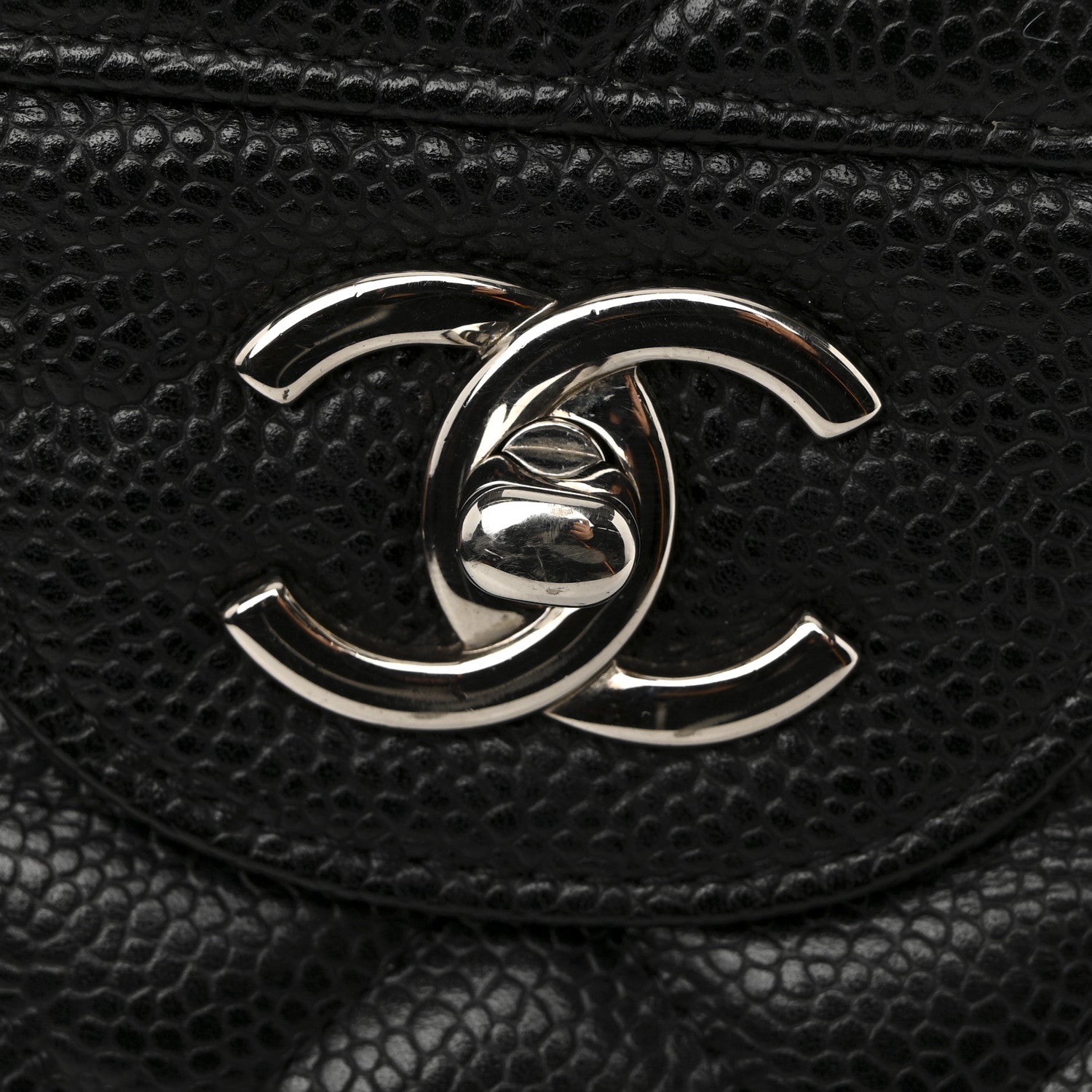 Chanel Caviar Quilted Jumbo Double Flap Black