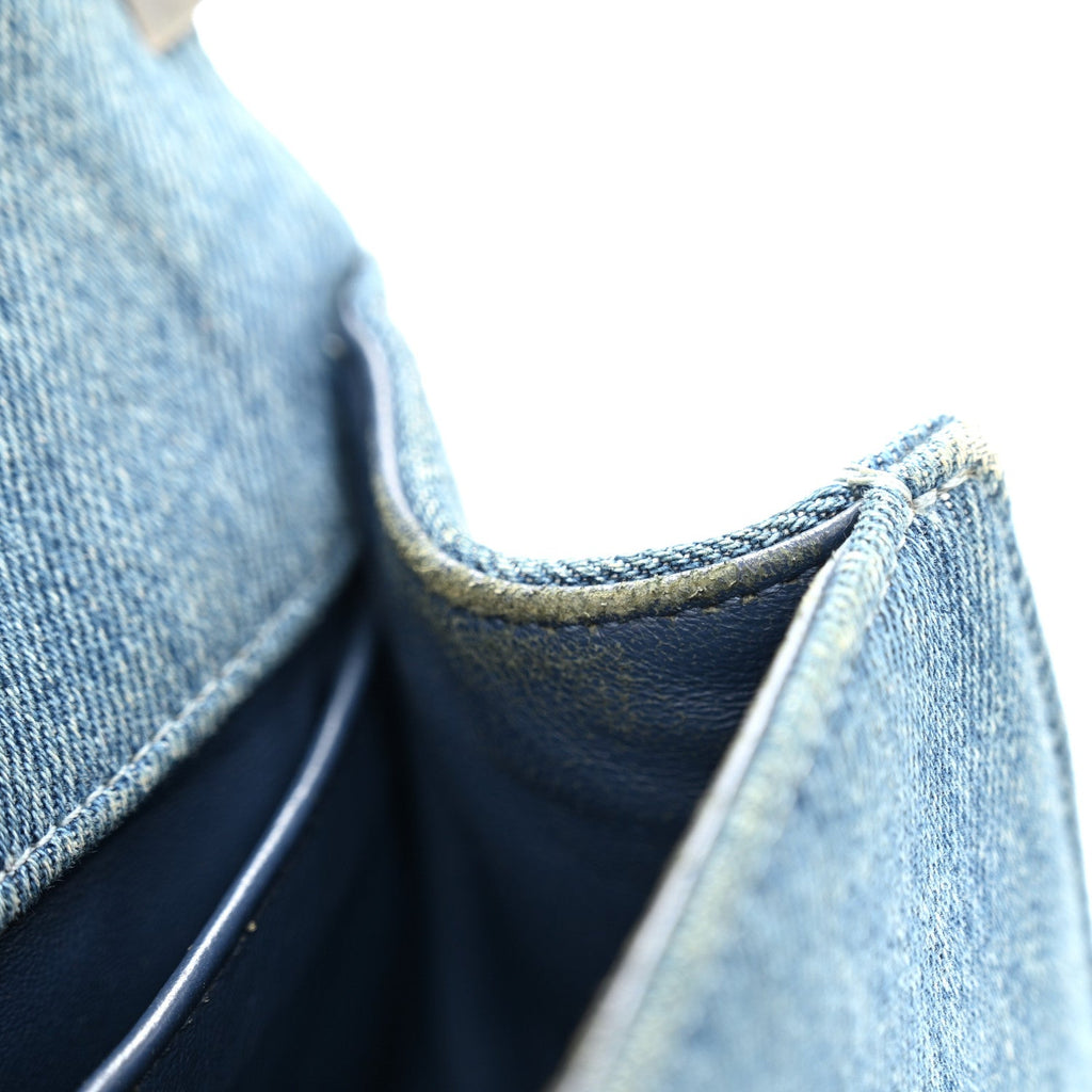 Chanel Denim Quilted Medium Boy Flap Blue