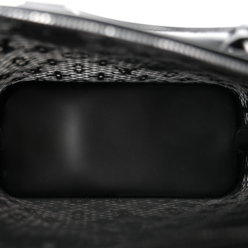 Louis Vuitton Patent Calfskin Laced Monogram Alma PM Black