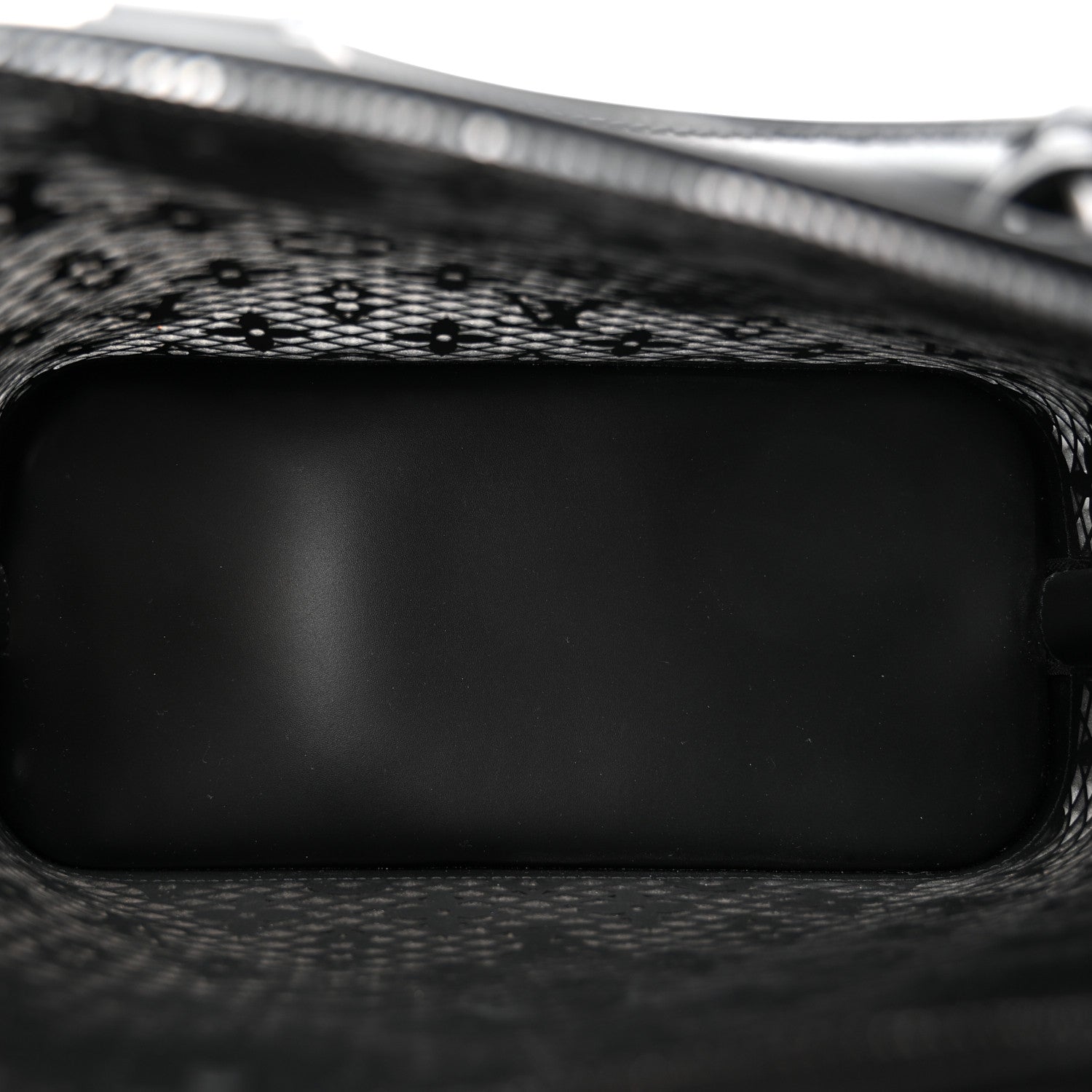Louis Vuitton Patent Calfskin Laced Monogram Alma PM Black