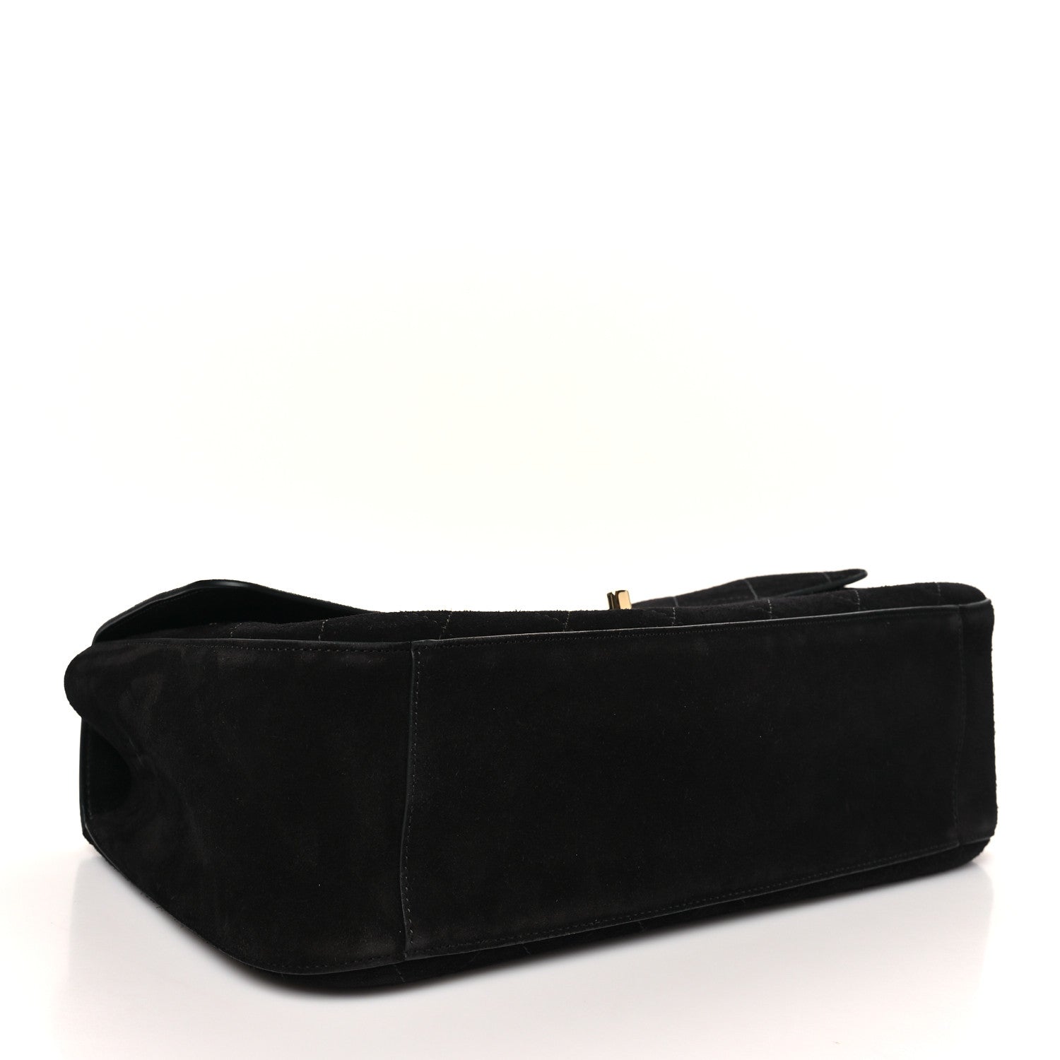 Chanel Suede Calfskin Small Souplissimo Maxi Flap Black