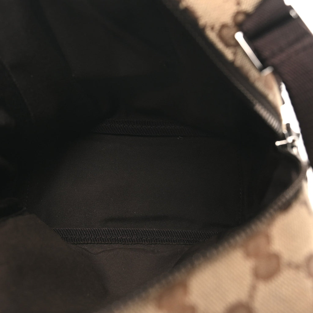 Gucci Monogram Messenger Bag Brown