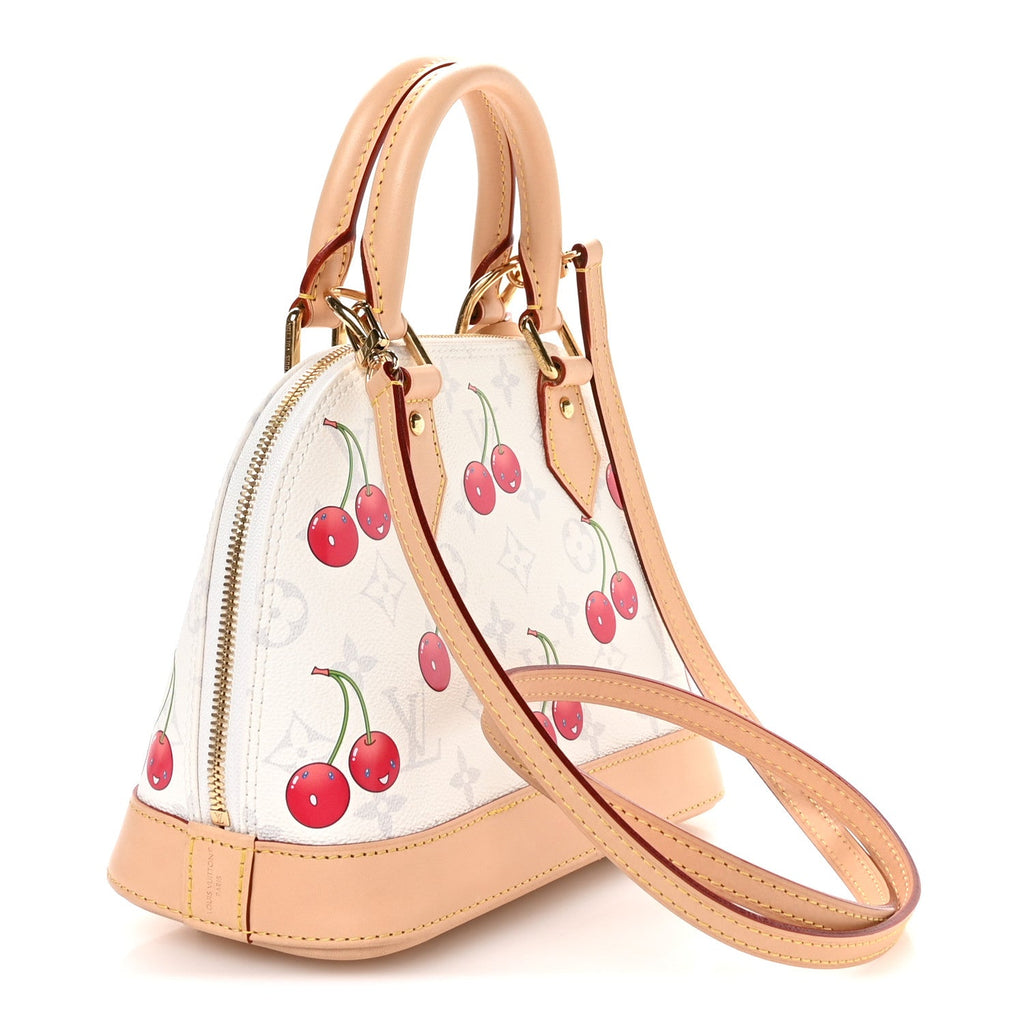 Louis Vuitton LV X TM Monogram Cerises Alma BB White