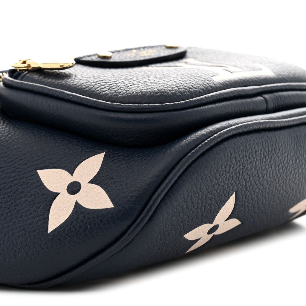 Louis Vuitton Empreinte Monogram Giant Mini By The Pool Bumbag Blue Beige