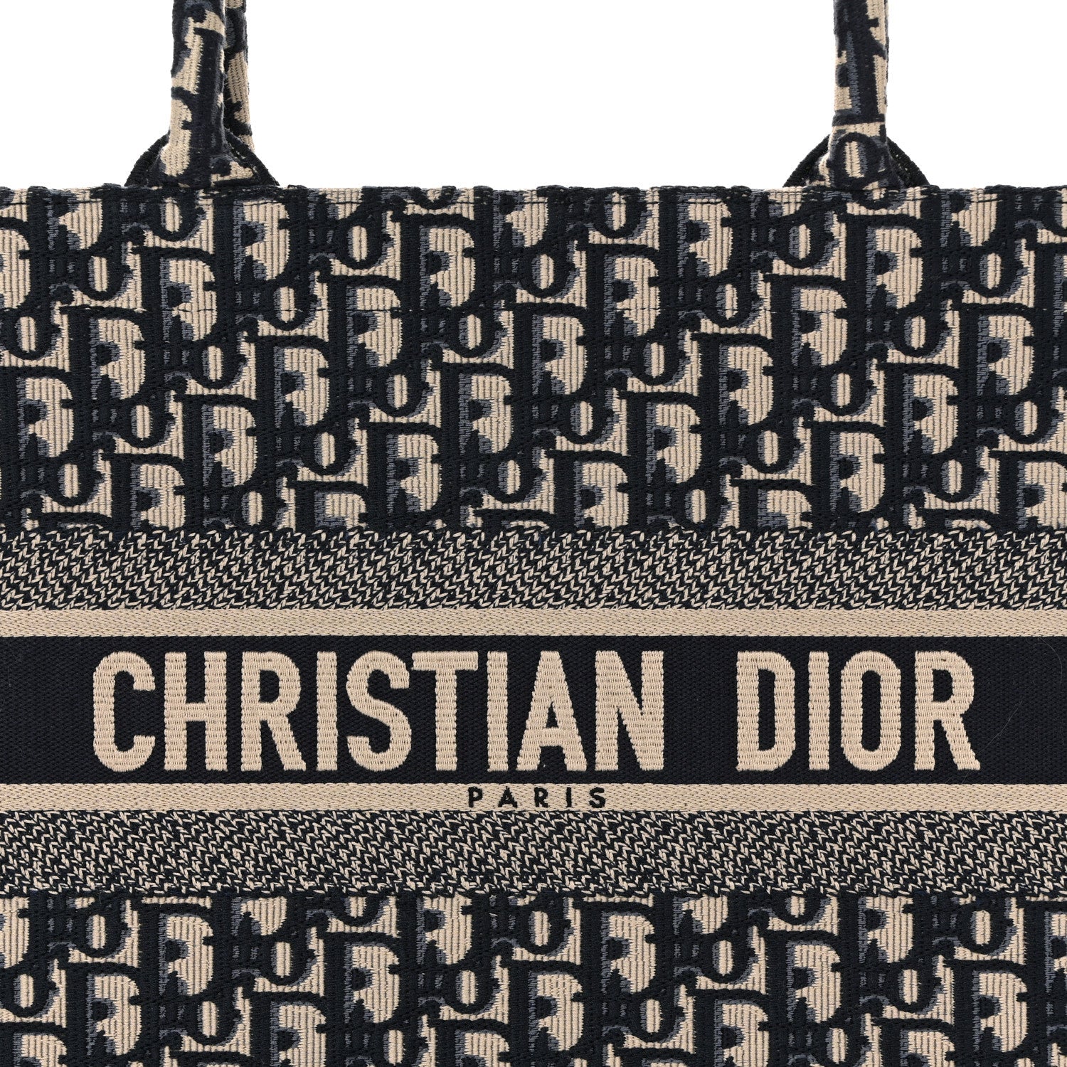 Christian Dior Oblique Medium Book Tote Blue Multicolor