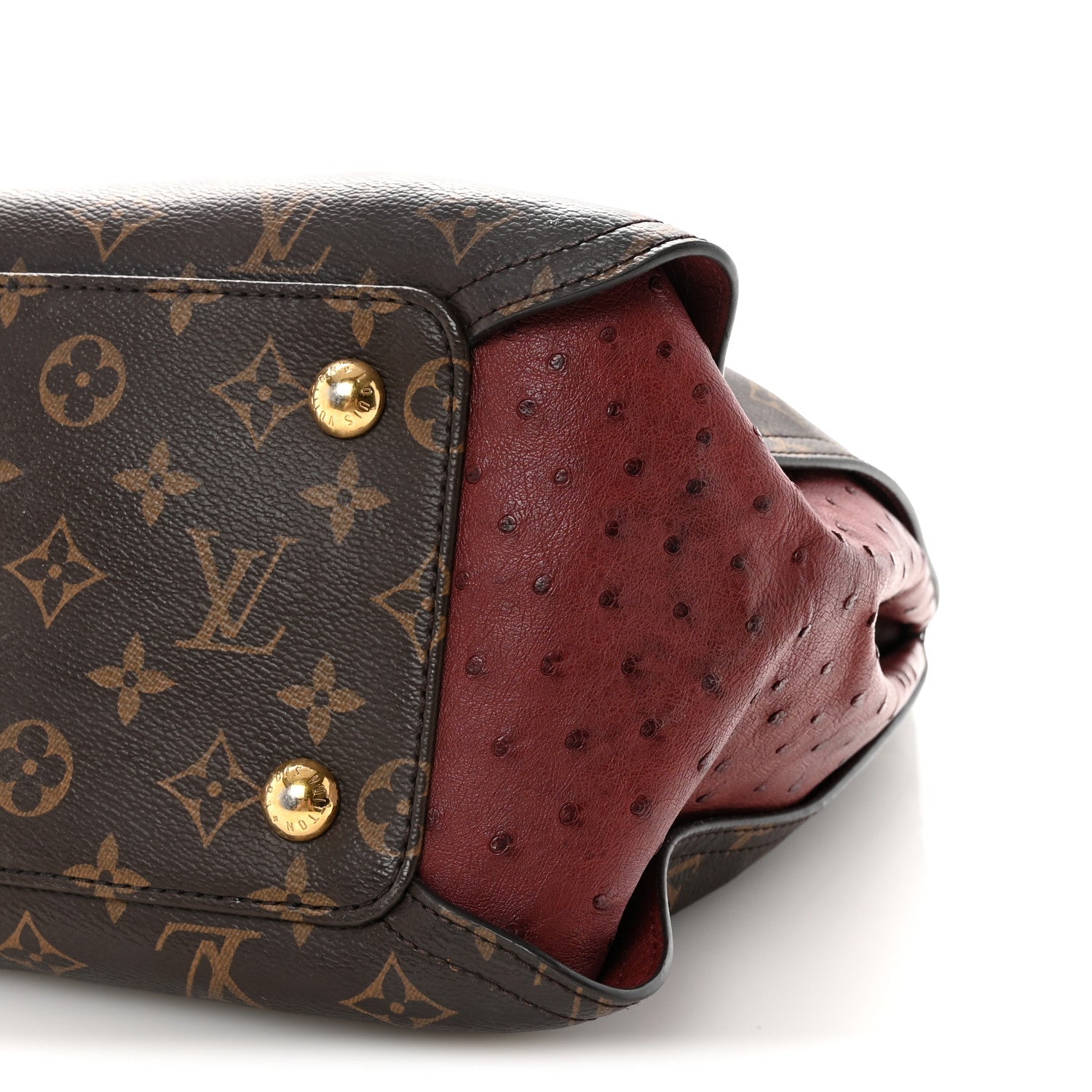 Louis Vuitton Monogram Python Ostrich Gaia Bordeaux
