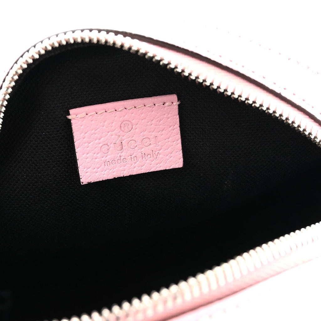 Gucci GG Supreme Monogram Psychedelic Round Shoulder Bag Black Multicolor Sugar Pink