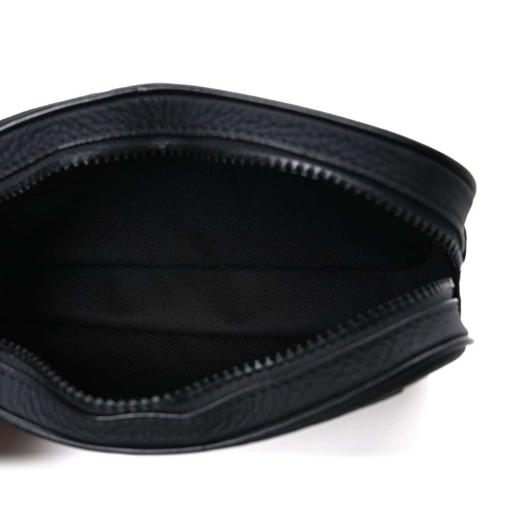 Louis Vuitton Taurillon Monogram Uniformes Solar Ray Soft Pochette Volga Belt Bag Black