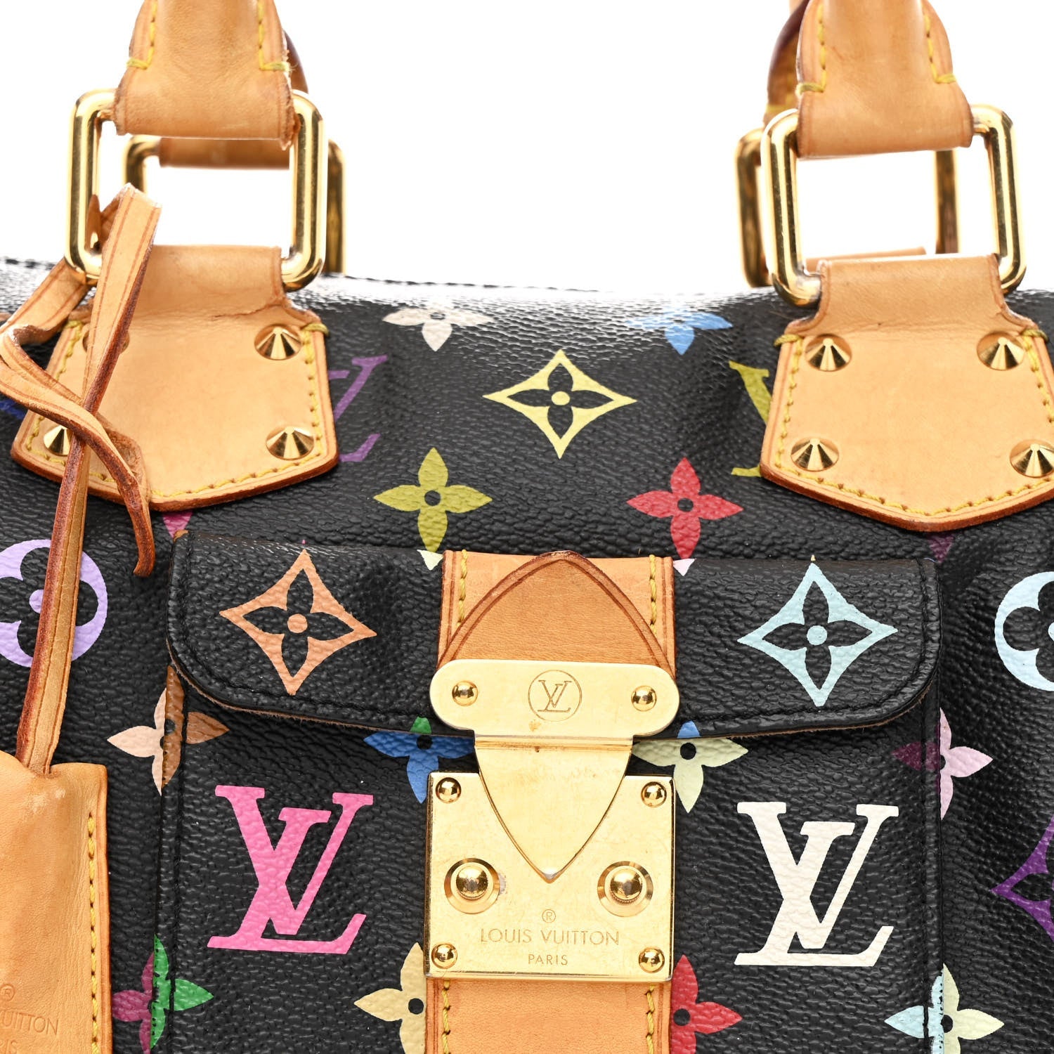 Louis Vuitton Monogram Multicolor Speedy 30 Black