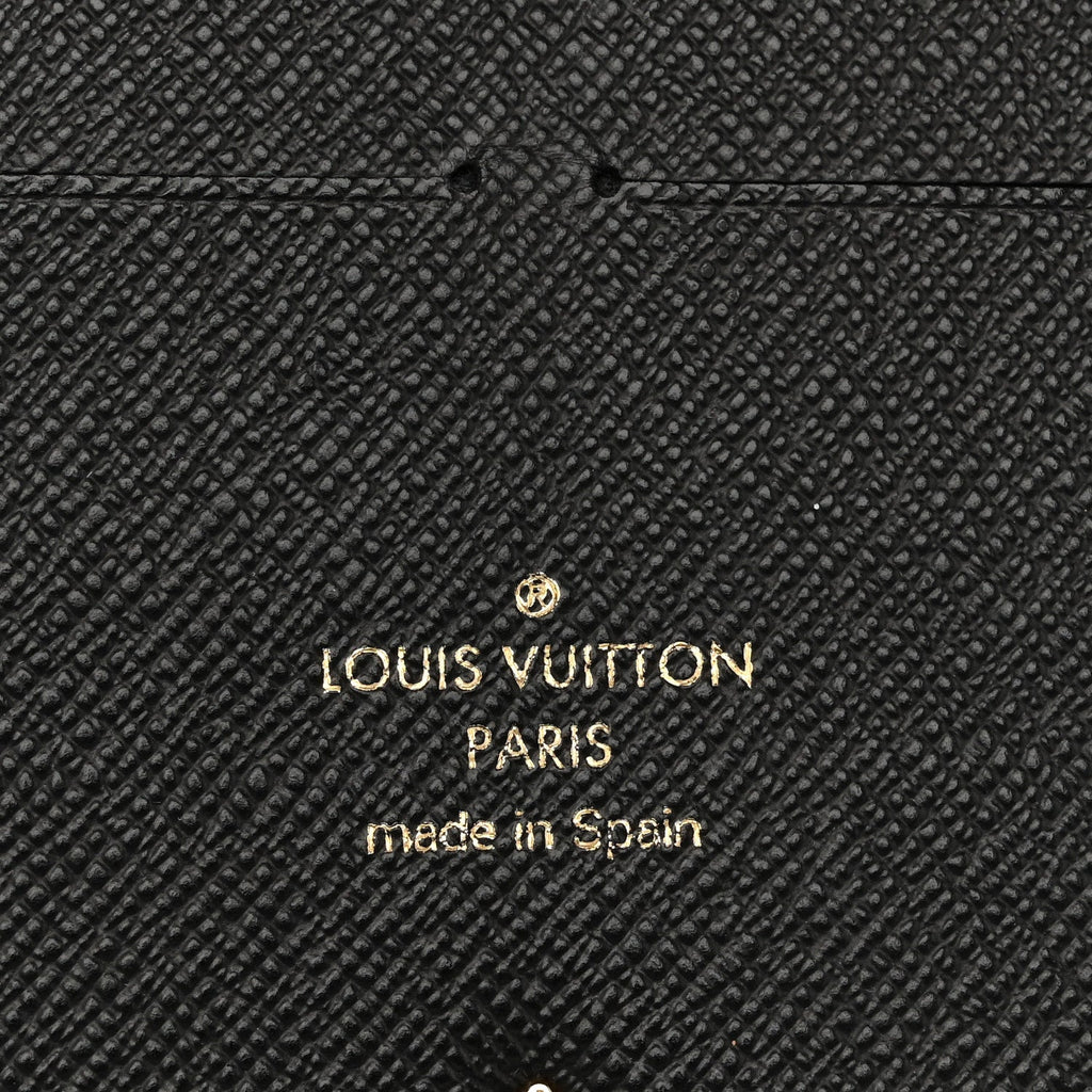 Louis Vuitton Monogram Calfskin Kimono Wallet Black