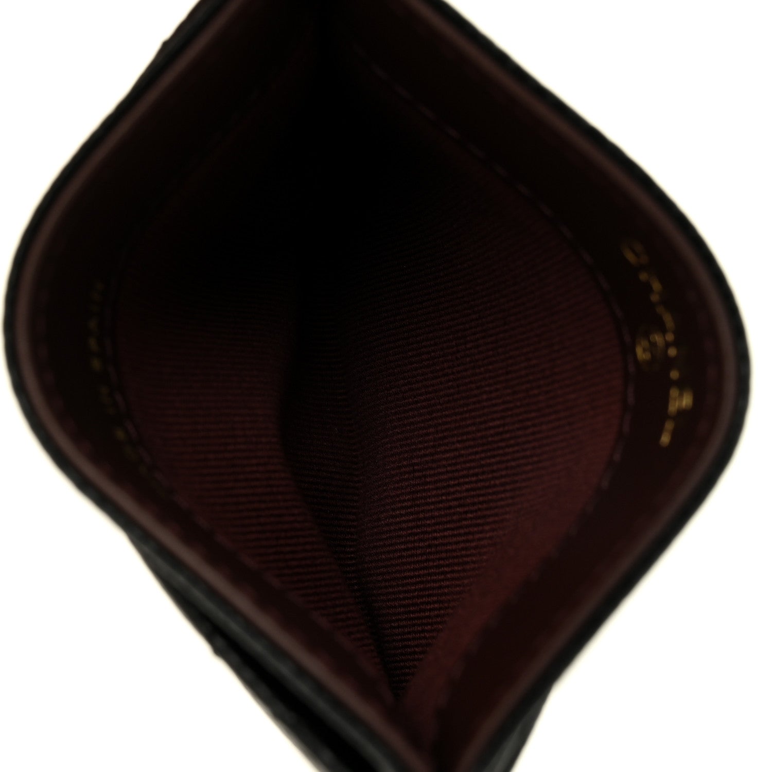 Caviar Quilted Card Holder Black