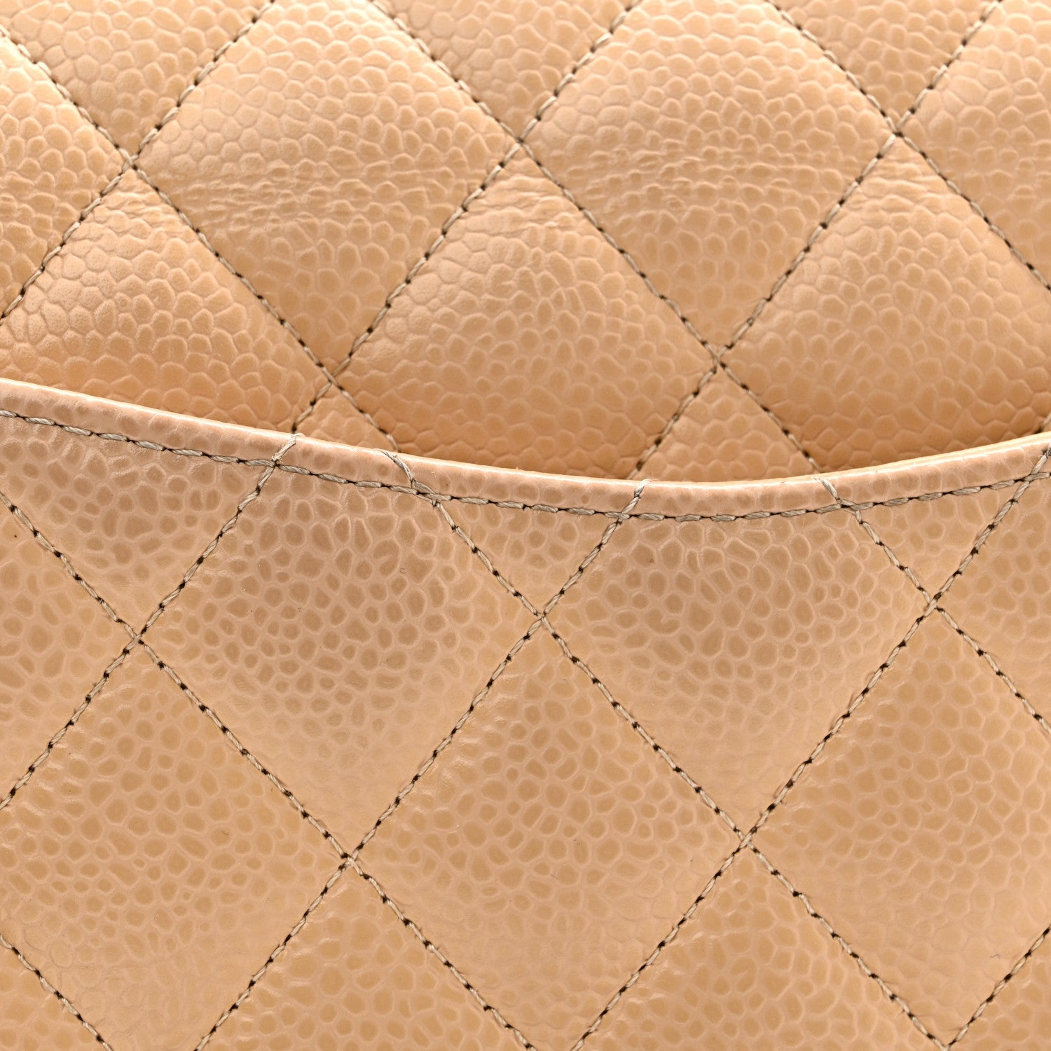 Chanel Caviar Quilted Small Double Flap Beige