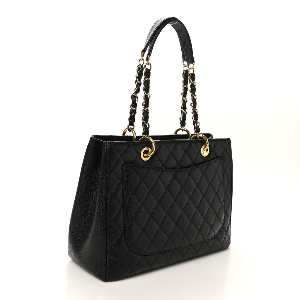 Chanel Caviar Quilted Grand Shopping Tote GST Black