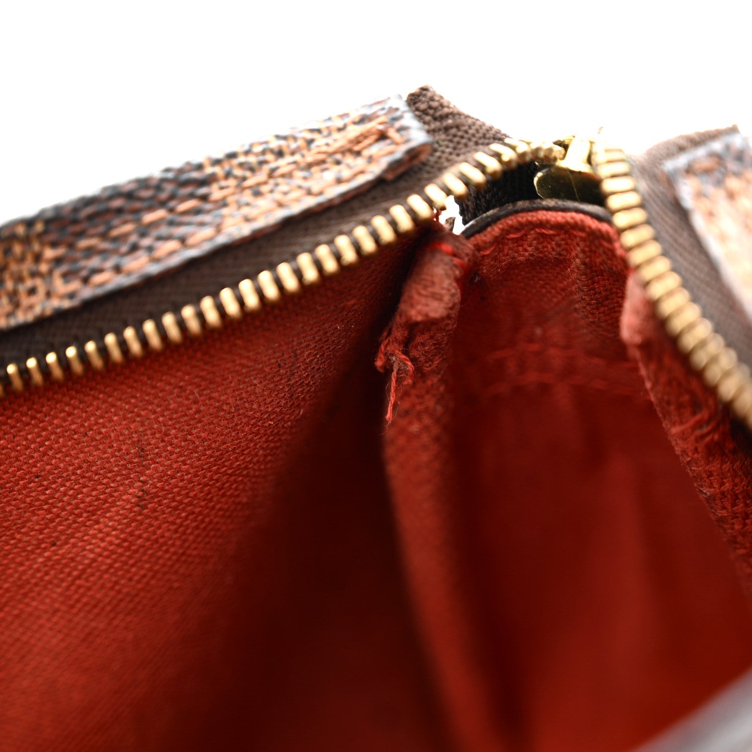 Louis Vuitton Damier Ebene Trousse Make Up Bag Pochette