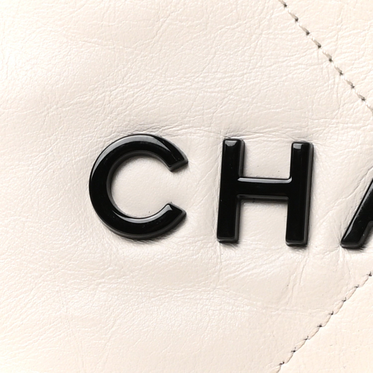 Chanel Shiny Calfskin Quilted Small Chanel 22 White Black