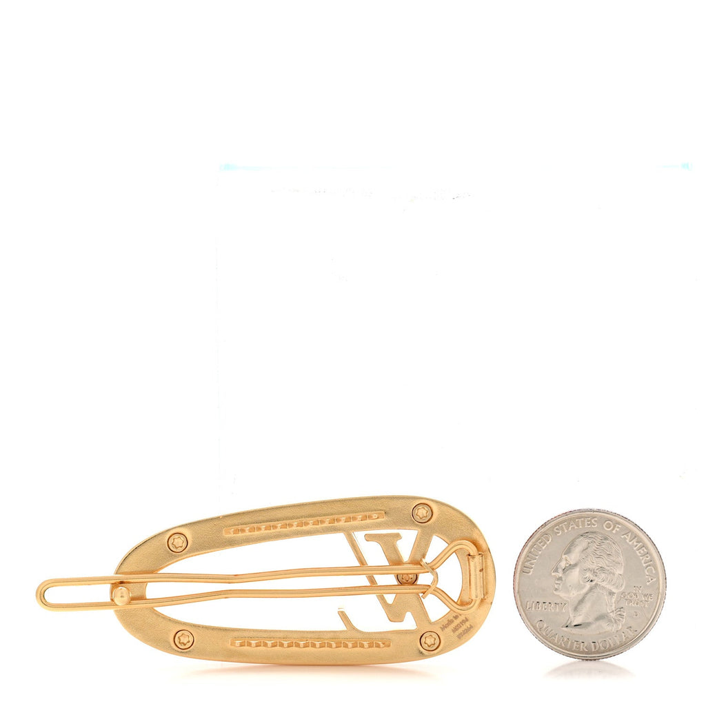 Louis Vuitton Monogram Metal Resin My LV Chain Hair Clip Pink