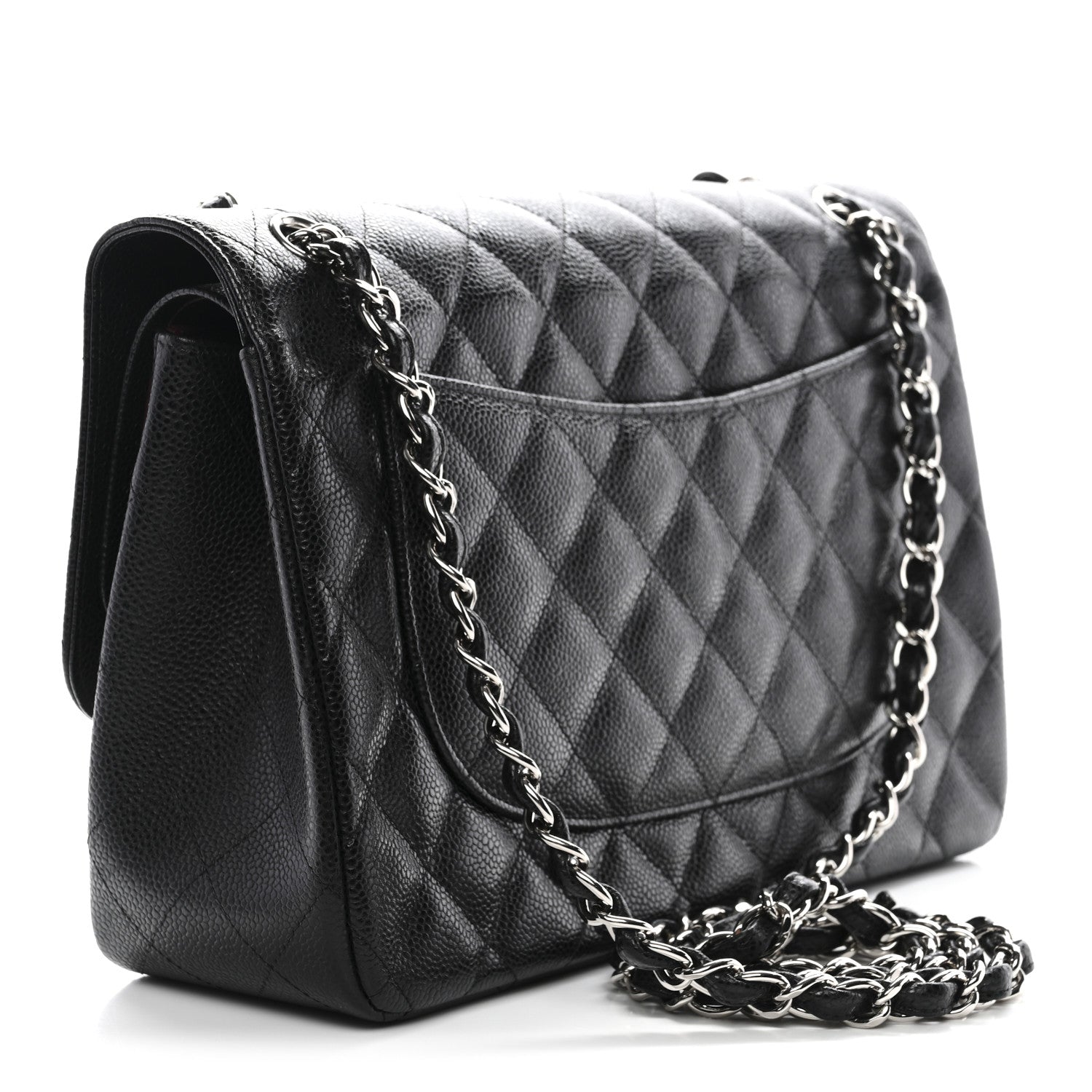 Chanel Caviar Quilted Jumbo Double Flap Black