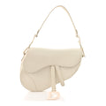 Christian Dior Ultra Matte Calfskin Saddle Bag Off White
